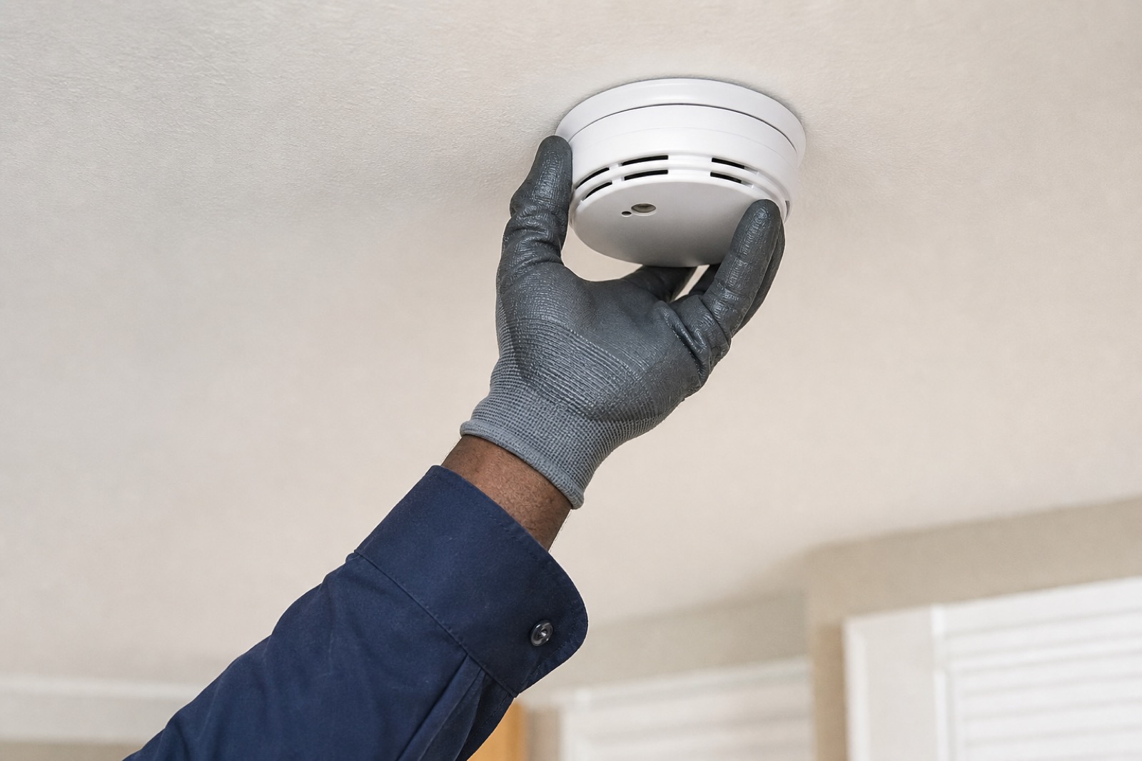 Hardwired smoke and carbon monoxide detector installation in a Baltimore home